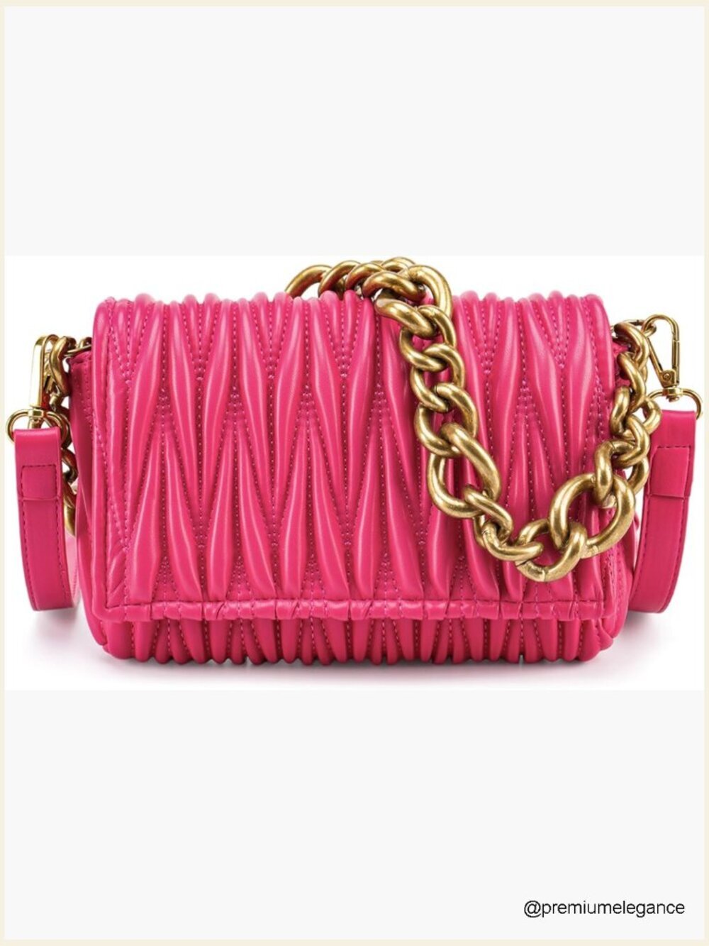 Quilted Small Shoulder Bag Y2K Trendy Cute Clutch Underarm Purse with 2 Straps
